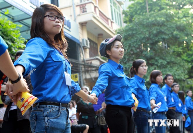 ពិធីចេញដំណើរយុវជនស្ម័គ្រចិត្តរដូចក្តៅឆ្នាំ ២០១៤