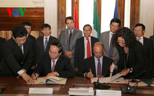 វៀតណាមនិងអ៊ីតាលីបង្កើនកិច្ចសហប្រតិបត្តិការបង្ការប្រឆាំងបទល្មើស