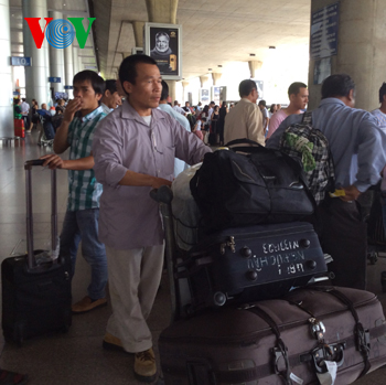 ថ្ងៃនេះពលករវៀតណាមចំនួន១៨៤នាក់នៅលីប៊ីបានត្រឡប់មកដល់ទីក្រុងហាណូយ