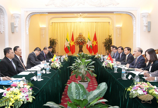 សកម្មភាពរបស់លោក Thura U Shwe Mann ប្រធានរដ្ឋសភាមីយ៉ាន់ម៉ានៅវៀតណាម