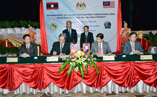 ឡាវនិងម៉ាឡេស៊ីសហប្រតិបត្តិការខាងគមនាគមន៍ដឹកជញ្ជូន