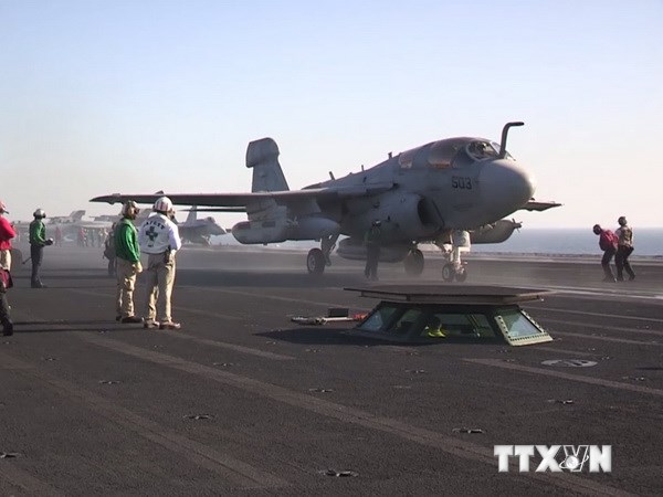 សម្ព័ន្ធភាពអន្តរជាតិវាយប្រហារតាមជើងអាកាសទៅលើរោងចក្រចម្រាញ់ប្រេងដែល IS កំពុងទន្ទ្រានកាន់កាប់នៅស៊ីរី