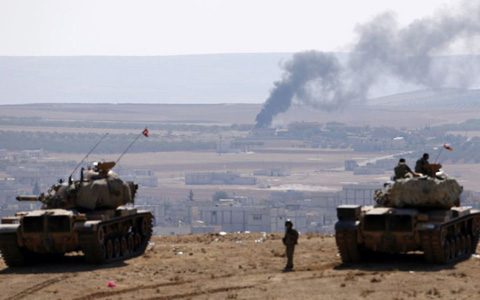 IS បានទន្ទ្រានកាន់កាប់៣០%នៃទីរួមខេត្ត Kobani របស់ស៊ីរី