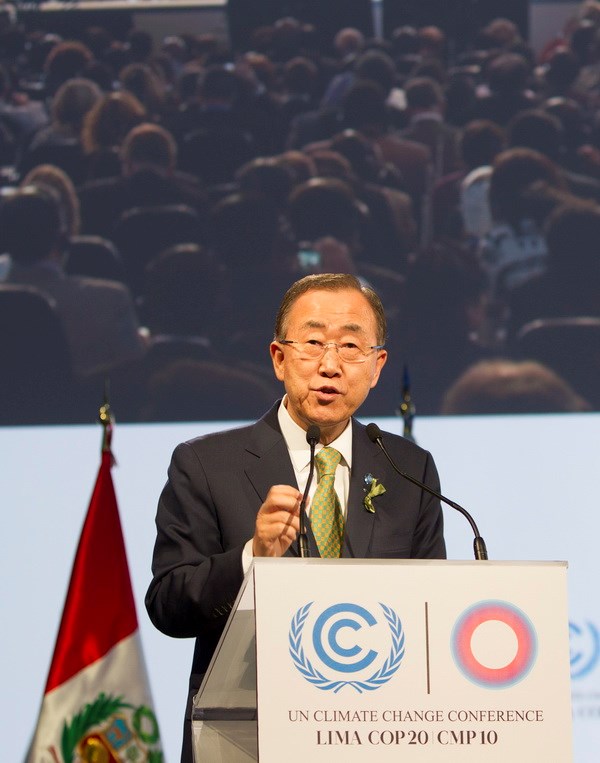 អគ្គលេខាធិការអង្គការសហប្រជាជាតិអបអរសាទរចំពោះលទ្ធផលនៃសន្និសីទអាកាសធាតុ LIMA