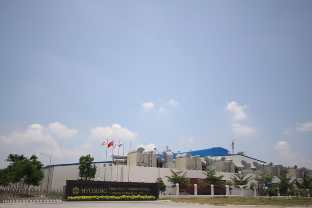 ក្រុមហ៊ុន Hyosung វៀតណាមវិនិយោគបន្ថែមទឹកប្រាក់ចំនួន៦០០លានដុល្លាអមេរិកដើម្បីបើកទូលាយផលិតកម្ម