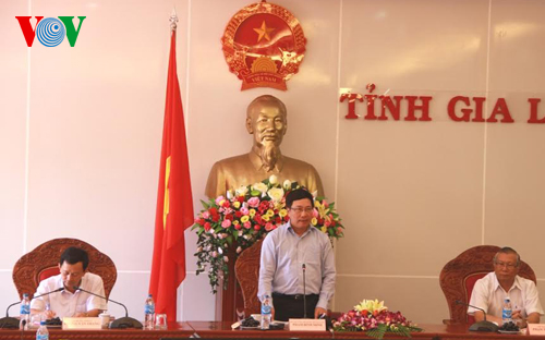 ឧបនាយករដ្ឋមន្ត្រី Pham Binh Minh បំពេញការងារនៅខេត្ត Gia Lai