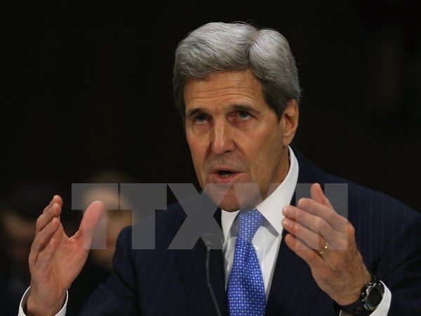 រដ្ឋមន្ត្រីការបរទេសអាមេរិកជួបចរចារជាមួយបណ្ដាថ្នាក់ដឹកនាំមជ្ឈឹមបូព៌ារ