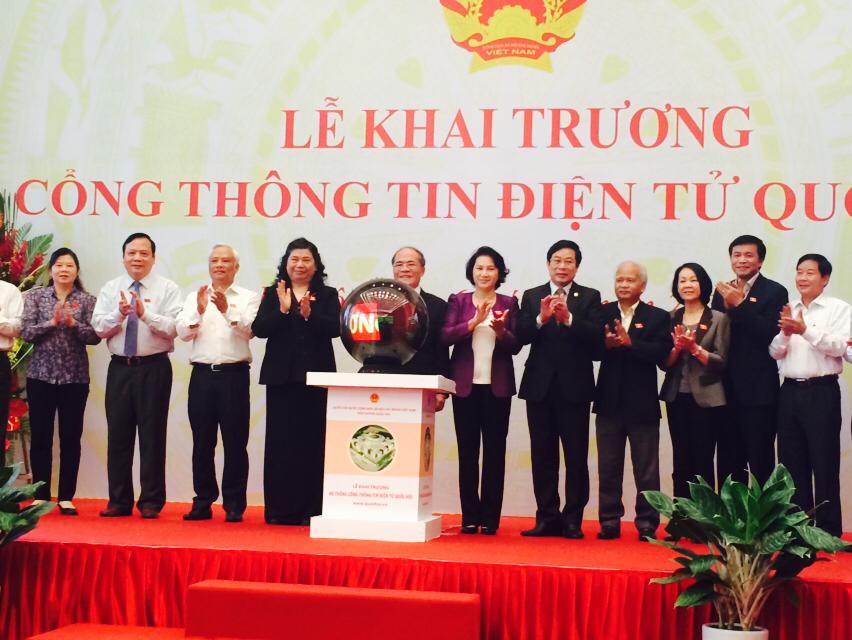 ពិធីបើកសម្ពោធន៍គេហទំព័ររបស់រដ្ឋសភាវៀតណាម