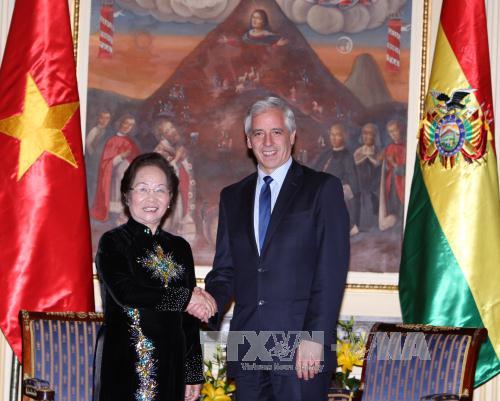 អនុប្រធានរដ្ឋវៀតណាមអញ្ជើញបំពេញទស្សនកិច្ចនៅបូលីវី