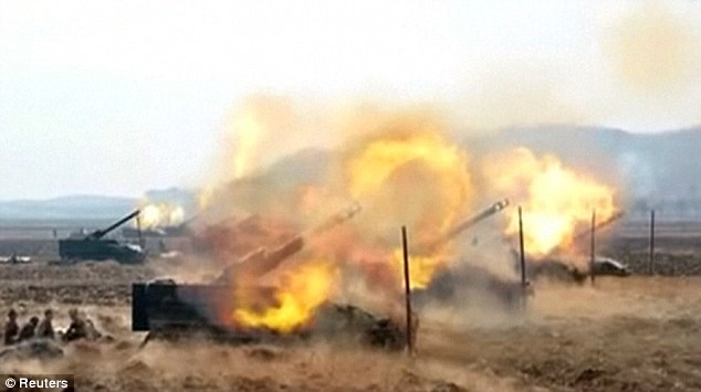 ព្យុងយ៉ាង់កសាងបណ្ដាអង្គភាពកាំភ្លើងធំនៅកោះព្រំដែន