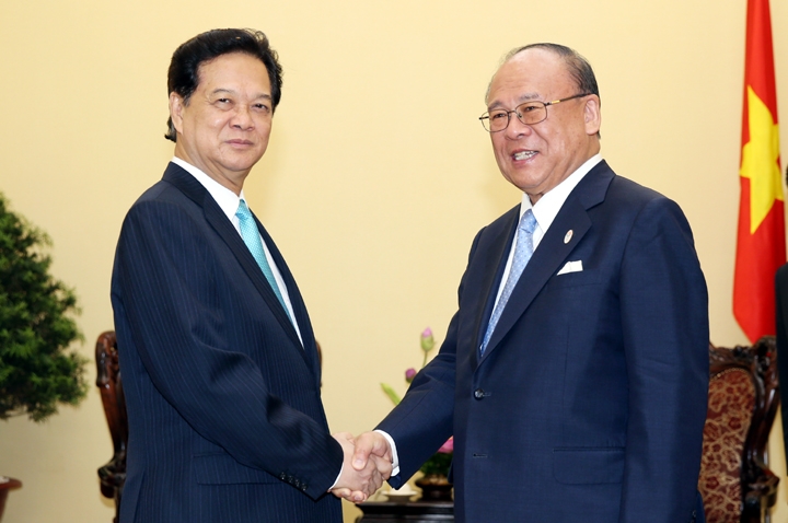 នាយករដ្ឋមន្ត្រីវៀតណាមជួបសន្ទនាជាមួយទីប្រឹក្សាពិសេសនៃសម្ព័ន្ធភាពសមាជិក សមាជិកាសភាជប៉ុន-វៀតណាម