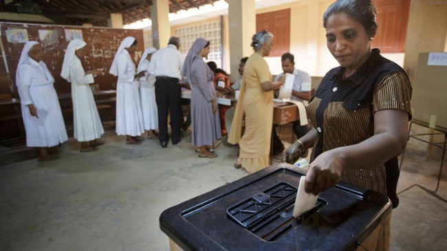 ស្រីលង្កាដំណើរការការបោះឆ្នោតសកល
