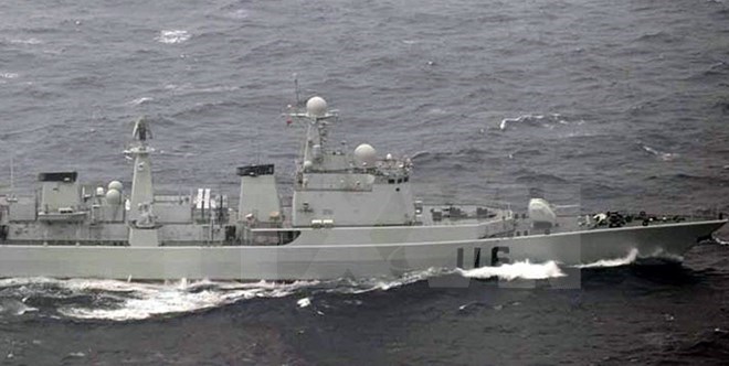 ក្រុមនាវានៃកងទ័ពជើងទឹកចិនជាលើកដំបូងមានវត្តមាននៅតំបន់ឈូងសមុទ្រអាមេរិក