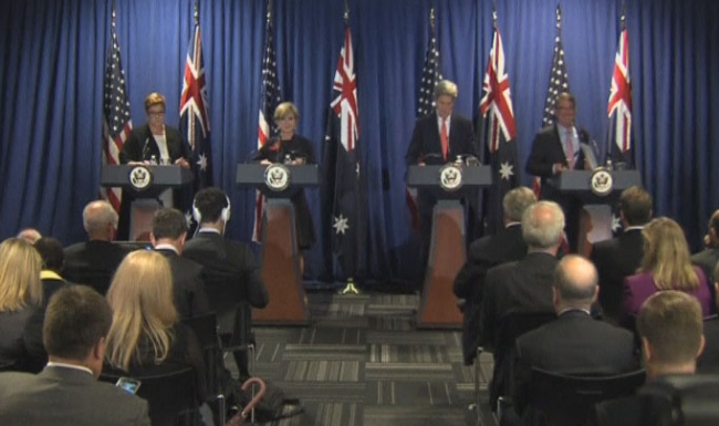 អាមេរិកនិងអូស្ត្រាលីឯកភាពសហប្រតិបត្តិការធានាសេរីភាពនាវាចរណ៍អាកាសចរណ៍នៅសមុទ្រខាងកើត