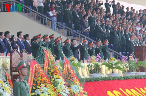 កំលាំងប្រដាប់អាវុធយោធភូមិភាគទី១គោរពកសាងសមរភូមិប្រជាជនការពារដ៏រឹងមាំអធិបតេយ្យភាពបូរណភាពដែនដី