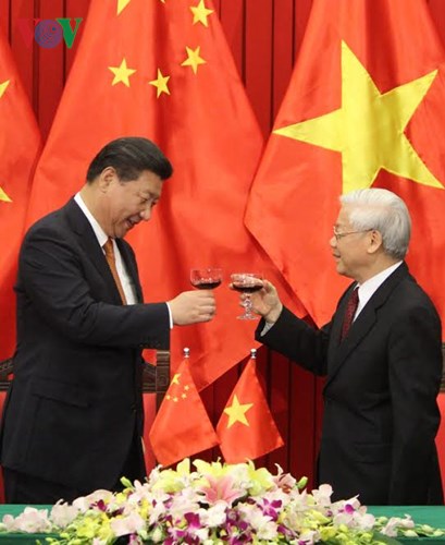 បន្តជំរុញទំនាក់ទំនងដៃគូសហប្រតិបត្តិការយុទ្ធសាស្ត្រលើគ្រប់វិស័យវៀតណាម-ចិន