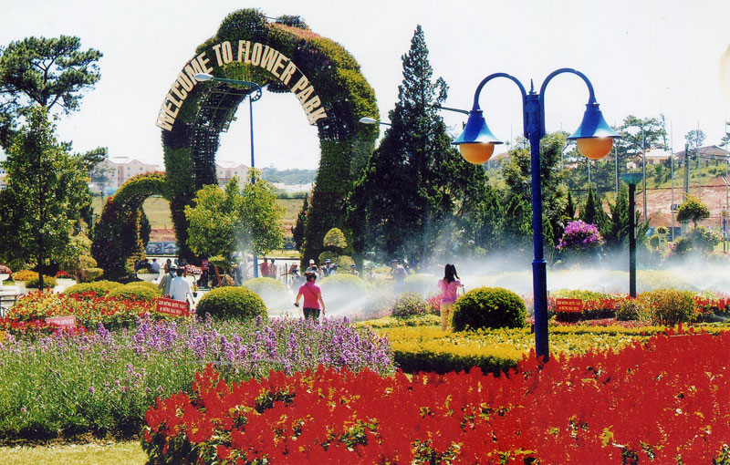 ឧទ្យានផ្កានៅទីក្រុង Da Lat