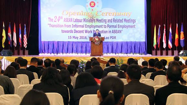 សន្និសីទរដ្ឋមន្ត្រីក្រសួងការងារអាស៊ានលើកទី២៤ត្រូវបានបើកជាផ្លូវការនៅឡាវ