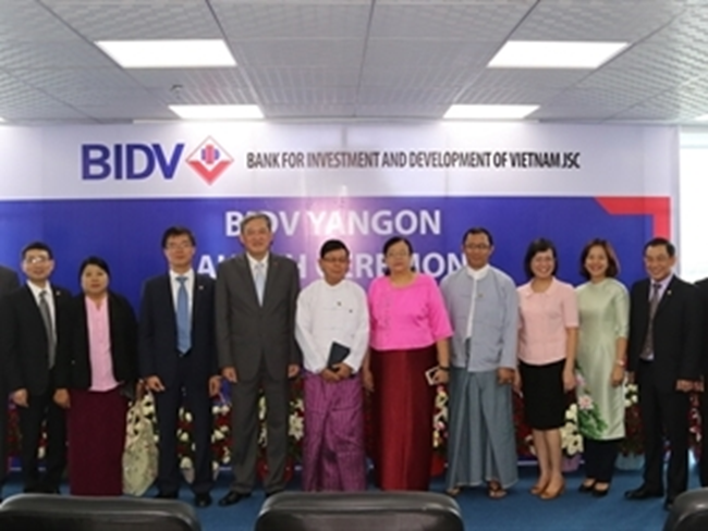 BIDV  បង្កើតសាខានៅមីយ៉ាន់ម៉ា