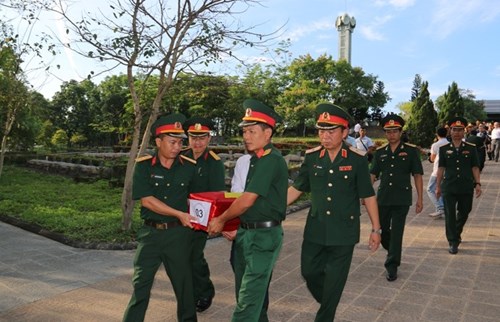 ប្រមូលផ្តុំអិដ្ឋធាតុនៃយុទ្ធជនស្ម័គ្រចិត្តវៀតណាមពិលីនៅកម្ពុជា