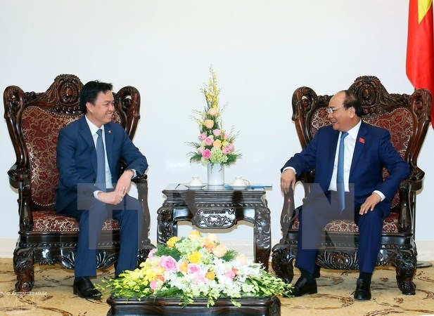 នាយករដ្ឋមន្ត្រីលោក Nguyen Xuan  Phuc អញ្ជើញទទួលជួបជាមួយឯកអគ្គរដ្ឋទូតកម្ពុជាប្រចាំនៅវៀតណាម