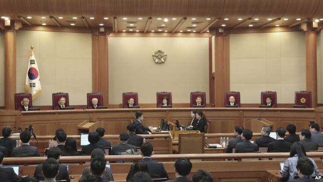 បញ្ចប់សម័យពិនិត្យពិច្ច័យចុងក្រោយស្តីអំពីការកាត់ទោសប្រធានាធិបតីកូរ៉េខាងត្បូង