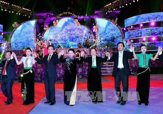 មហោស្រពផ្កាជើងគោឆ្នាំ២០១៧បានបើកជាផ្លូវការនៅទីក្រុង Dien Bien Phu