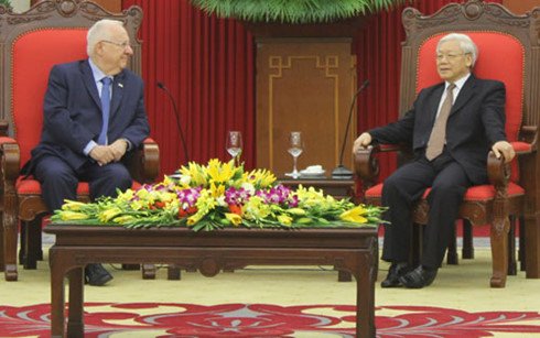 ប្រធានាធិបតីអ៊ីស្រាអ៊ែលអញ្ជើញមកបំពេញទស្សនកិច្ចនៅវៀតណាម