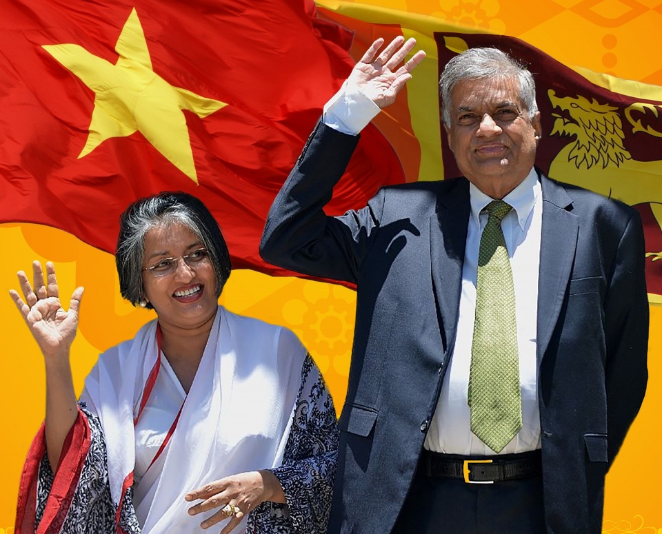 ថ្នាក់ដឹកនាំបក្សនិងរដ្ឋវៀតណាមទទួលជួបសន្ទនាជាមួយនាយករដ្ឋមន្ត្រីសង្រីលង្កា