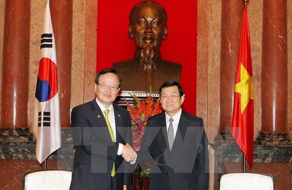 Президент СРВ Чыонг Тан Шанг принял спикера южнокорейского парламента