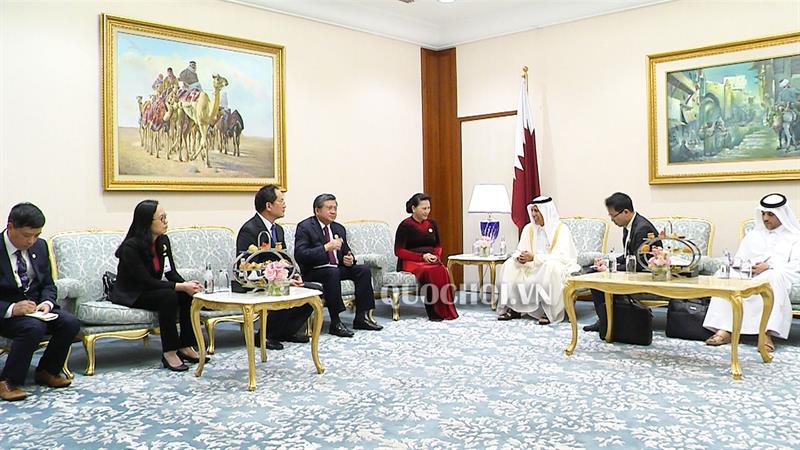 Нгуен Тхи Ким Нган встретилась с председателем Консультативного собрания Катара