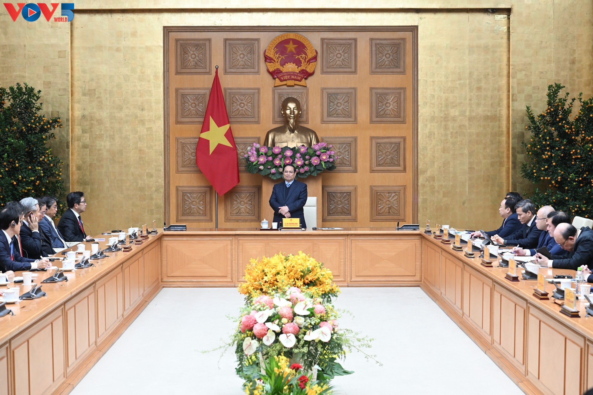 Премьер-министр Фам Минь Тинь обратился к JCCI с просьбой активно поддерживать вьетнамский бизнес