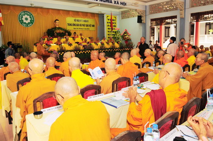 Ouverture de la 5è conférence de l'église bouddhique du Vietnam