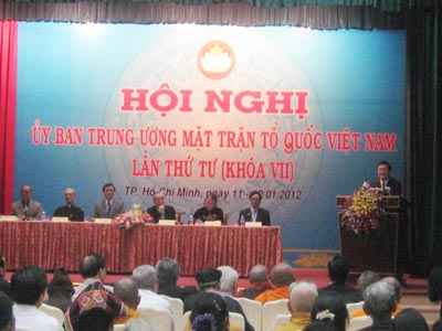 Ouverture de la 4è conférence du Comité Central du Front de la Patrie du Vietnam