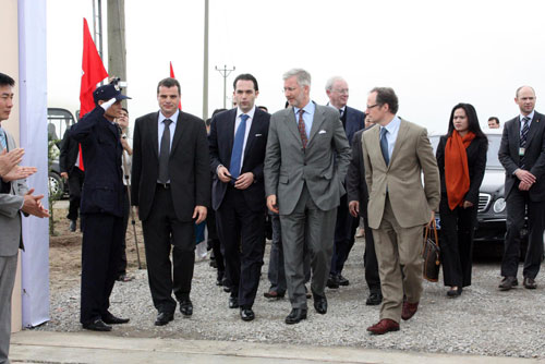 Fin de la visite du prince héritier Philippe de Belgique
