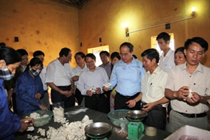 Nguyen Thien Nhan travaille avec les autorités de Hà Nam