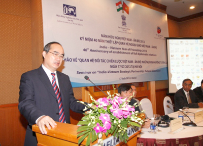 Colloque “Le partenariat stratégique Vietnam-Inde : Les orientations futures”