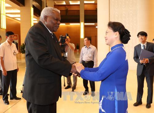 ប្រធានរដ្ឋសភាវៀតណាមជួបសន្ទនាជាមួយប្រធានរដ្ឋសភាគុយបា