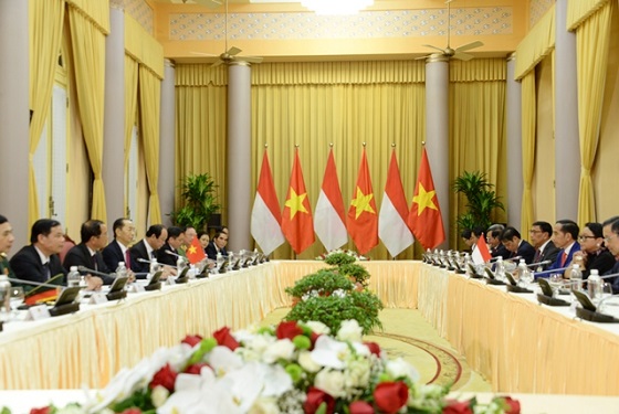 ប្រធានរដ្ឋវៀតណាមលោក Tran Dai Quang អញ្ជើញជួបពិភាក្សាការងារជាមួយប្រធានាធិបតីឥណ្ឌូនេស៊ី លោក Joko Widodo