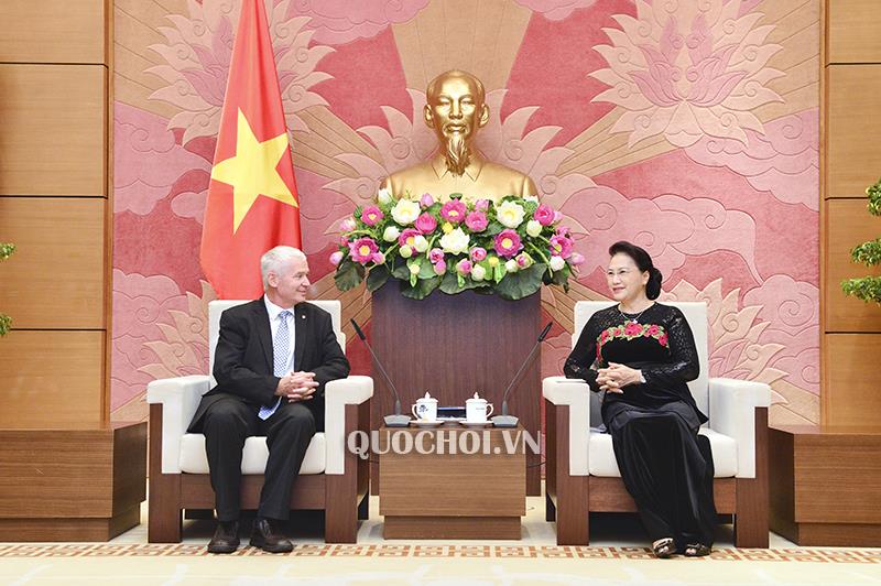 ប្រធានរដ្ឋសភាវៀតណាម លោកស្រី Nguyen Thi Kim Ngan អញ្ជើញទទួលជួបជាមួយប្រធានអយ្យការកំពូលហុងគ្រី Pesesteer POLT