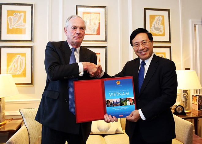 ឧបនាយករដ្ឋមន្ត្រីនិងជារដ្ឋមន្ត្រីការបរទេសវៀតណាម លោក Pham Binh Minh អញ្ជើញទៅបំពេញទស្សនកិច្ចជាផ្លូវការនៅអង់គ្លេសនិងអៀរឡង់ខាងជើង