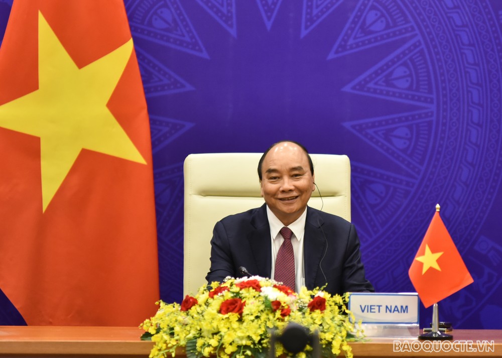 ប្រធានរដ្ឋ លោក Nguyen Xuan Phuc អញ្ជើញចូលរួមសម័យបើកកិច្ចប្រជុំកំពូលស្តីពីអាកាសធាតុ
