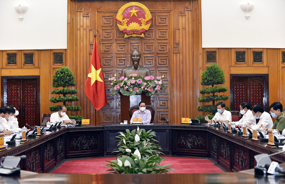 លោកនាយករដ្ឋមន្រ្តី Pham Minh Chinh អញ្ជើញដឹកនាំកិច្ចប្រជុំអចិន្ត្រៃយ៍របស់រដ្ឋាភិបាលស្តីពីការងាររៀបចំការបោះឆ្នោត