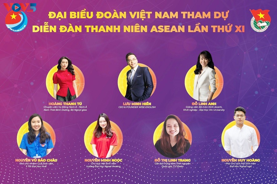 តំណាងយុវជនវៀតណាមចំនួន ៧នាក់បានចូលរួមក្នុងវេទិកាយុវជនអាស៊ានលើកទី ១១