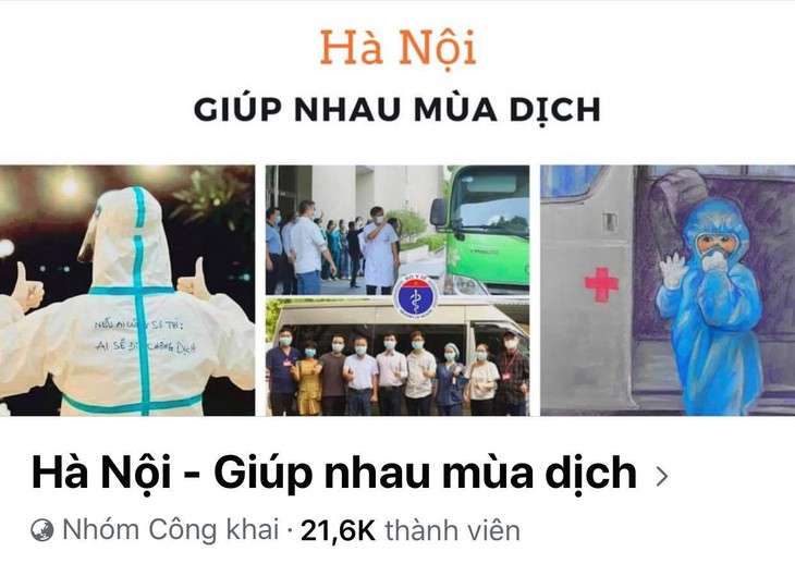 ក្រុមហ្វេសប៊ុក “ហាណូយ - ជួយគ្នាឆ្លងផុតរដូវរាតត្បាត“៖ ផ្សព្វផ្សាយស្មារតីចែករំលែកជាមួយសហគមន៍