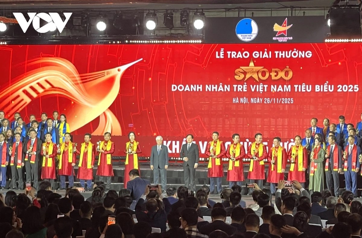 2025 ‘사오도(Sao Đỏ)’ 상: 새 시대 속 우수 청년 기업인 표창