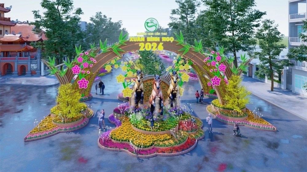 껀터시 예술 꽃길, 오는 2월 14일 본격 개방