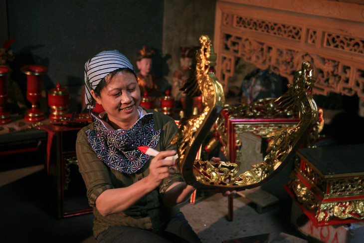 La beauté des femmes vietnamiennes au travail