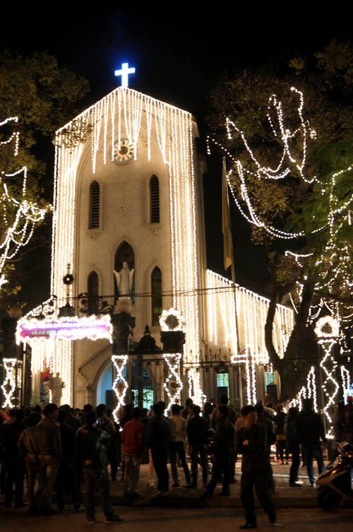 Ambiente navideño en Vietnam