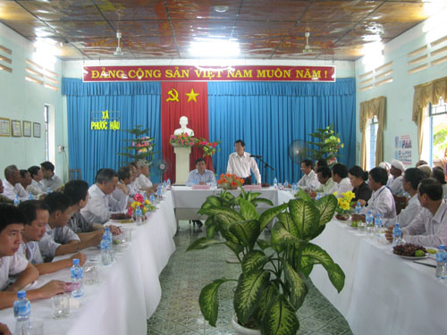 Presidente vietnamita prosigue su visita de trabajo en Ninh Thuan